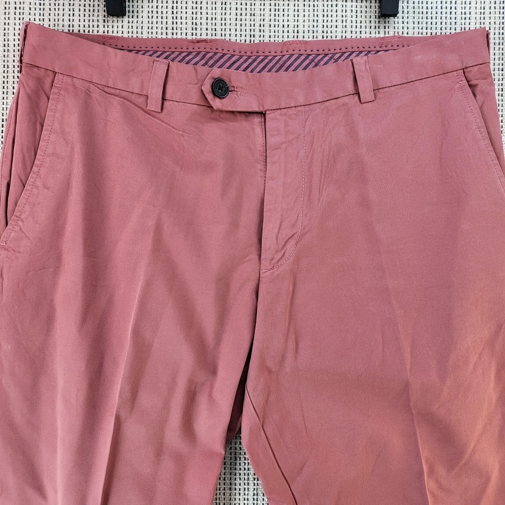 Brooks Brothers Pants Mens 35x30‎ Red Milano Chino Cotton Flat Front Casual